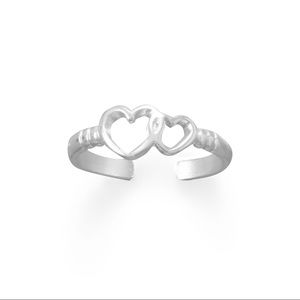 True Love Hearts Toe Ring